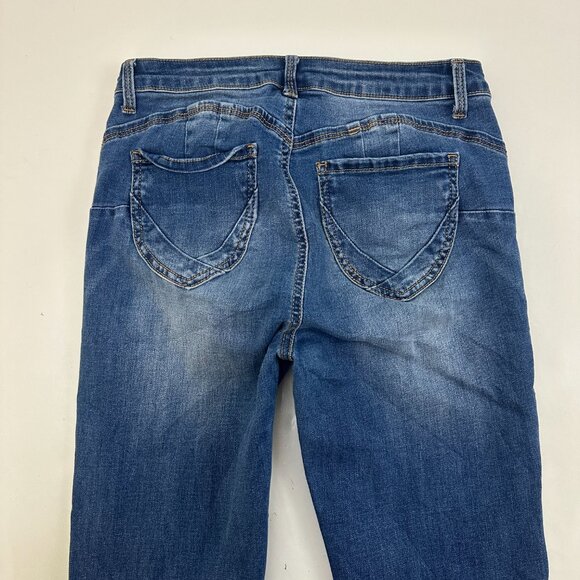 Wax Jeans Skinny Women's size 9 Medium Wash Blue Denim Jeans - Picture 5 of 5
